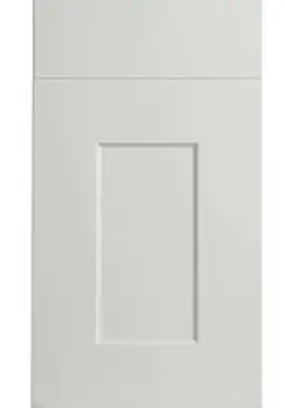 Click Here To Enlarge This Photo Of Bella Satin White : Style : Cambridge. MDF Vinyl Wrapped Door/Drawer