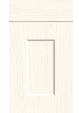 Click Here To Enlarge This Photo Of Bella Paintflow Matt White : Style : Cambridge. MDF Vinyl Wrapped Door/Drawer