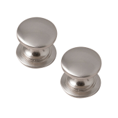 Satin Chrome Windsor Door Knob Handle from Kitchen Kit (Pack of 2) - KKHWKBN